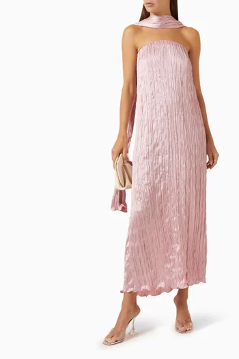 Esme Strapless Dress in Satin
