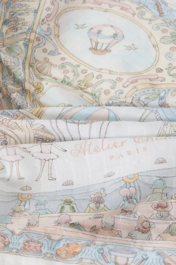 Paris Ballet Blanket in Muslin