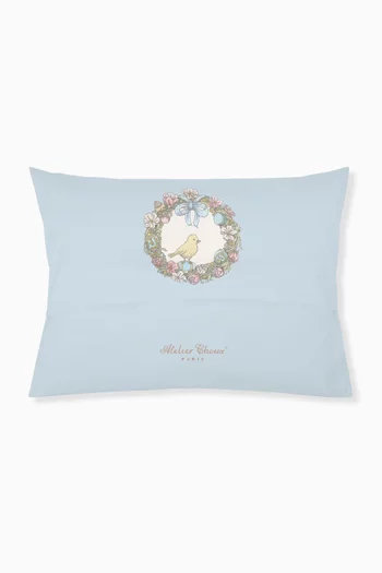 Bunny Satin Cushion in Organic Cotton