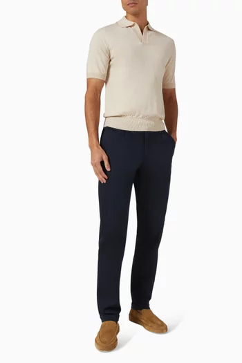 Buttonless Polo Shirt in Cashwool®