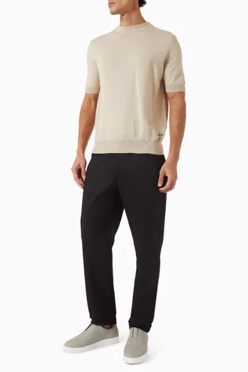 Urban Drawstring Pants in Stretch Cotton