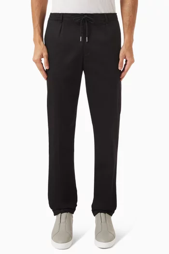 Urban Drawstring Pants in Stretch Cotton