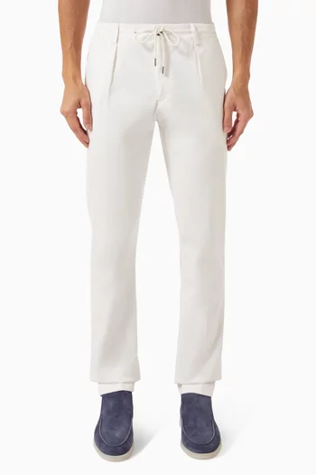 Urban Drawstring Pants in Stretch Cotton