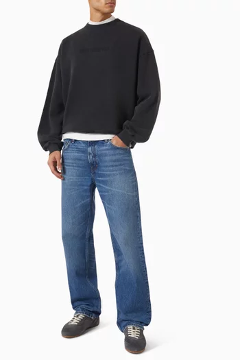Distort Washed Sweatshirt in Organic Cotton