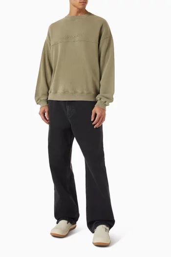 The Gens Washed Sweatshirt in Fleece