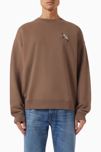 Micro Bee Bird Sweatshirt in Fleece