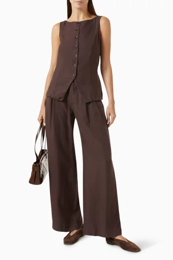 Trestles Twill Button-down Tank Top
