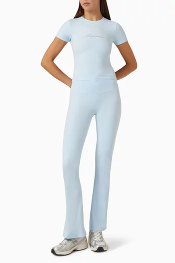 Airvíve Rhinestone Flared Leggings