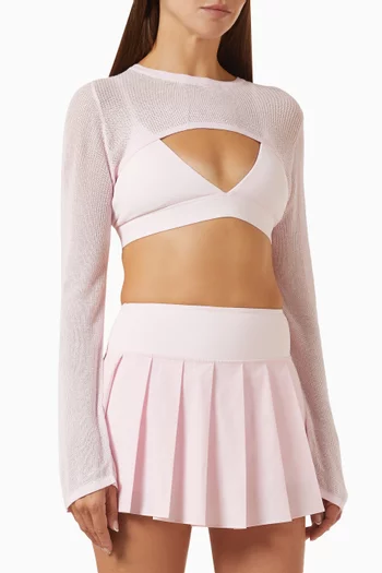 Cropped Shrug in Knit