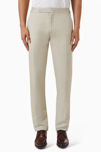 Gregory Hand-tailored Pants in Silk & Linen