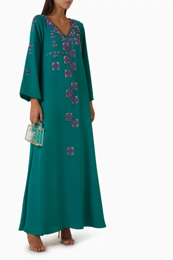 Embellished Dress in Crepe