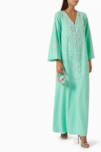 Embellished Dress in Crepe