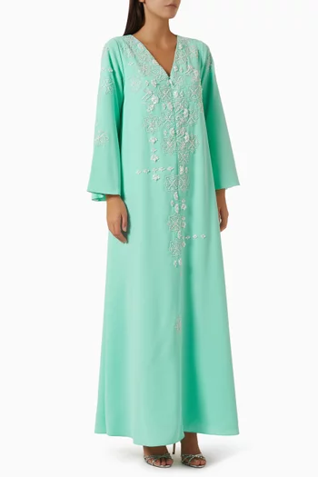 Embellished Dress in Crepe