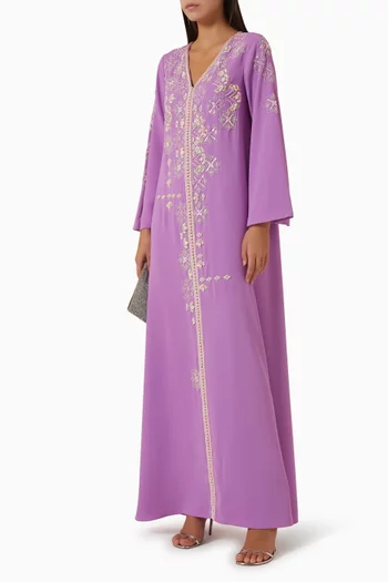 Embellished Dress in Crepe