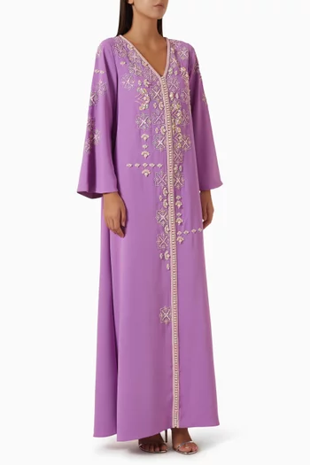 Embellished Dress in Crepe