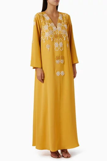 Crystal-embellished Dress in Crepe
