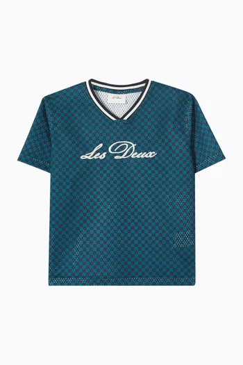 Check Mesh T-Shirt