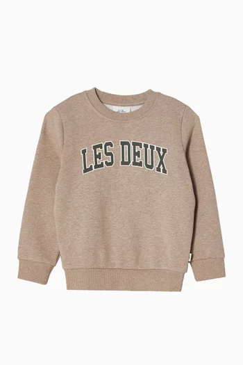 College Sweatshirt in Cotton Fleece