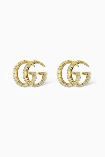 GG Marmont Earrings in Brass
