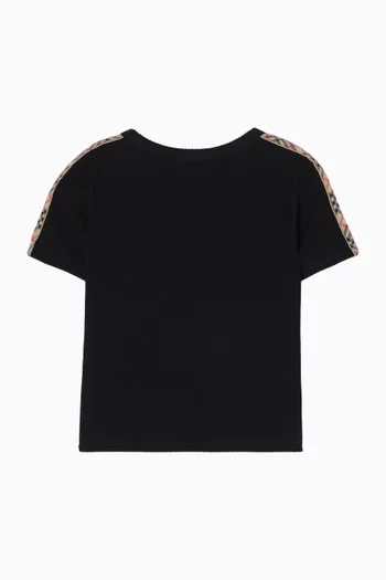 Pippy Check Tape T-Shirt in Cotton