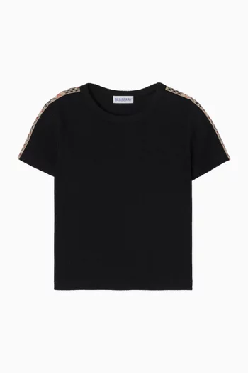 Pippy Check Tape T-Shirt in Cotton