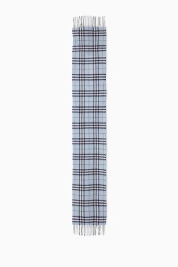 Check Scarf in Wool