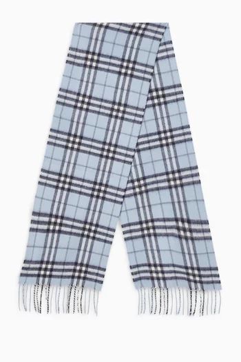 Check Scarf in Wool