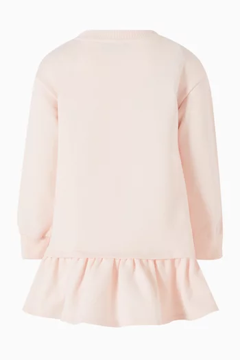 Butterfly Print Sweatshirt Dress