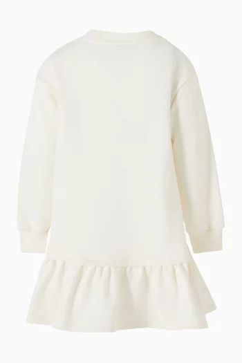 Butterfly Print Sweatshirt Dress