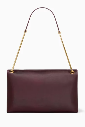 Cassandre Large Pouch on Chain in Smooth Leather