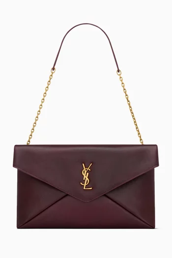 Cassandre Large Pouch on Chain in Smooth Leather