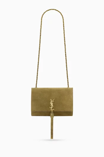Small Kate Tassel Bijoux Bag in Suede