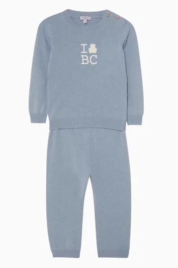 Baby Bernie Top & Pants Set in Cashmere