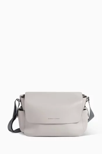 Bernie Baby Diaper Bag in Leather