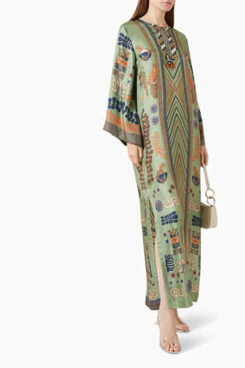 Savannah Kaftan in Silk Twill