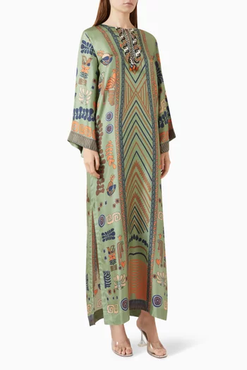 Savannah Kaftan in Silk Twill