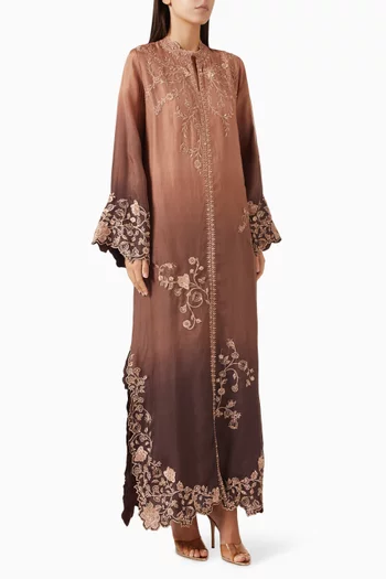 Leia Embroidered Kaftan in Organza