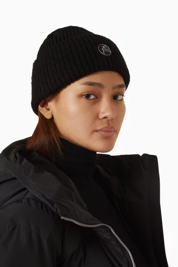 Knit Beanie Hat in Merino Wool