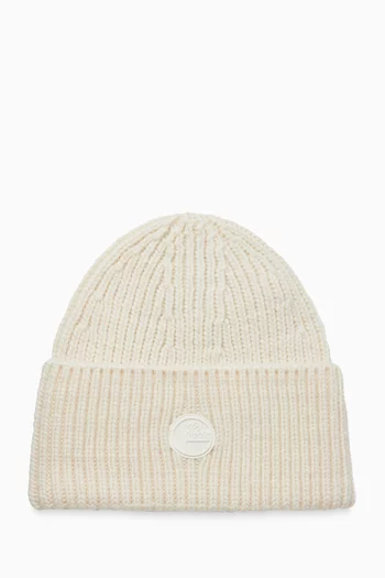 Knit Beanie Hat in Merino Wool