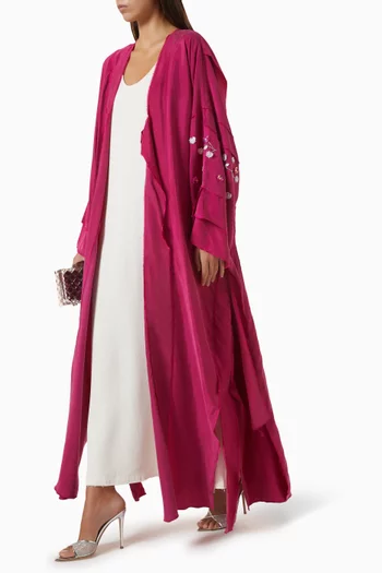Bloom Abaya in Soft Chamoua