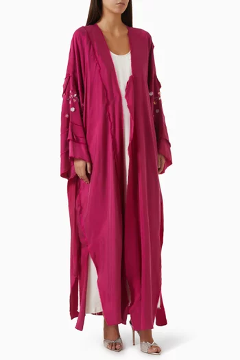 Bloom Abaya in Soft Chamoua