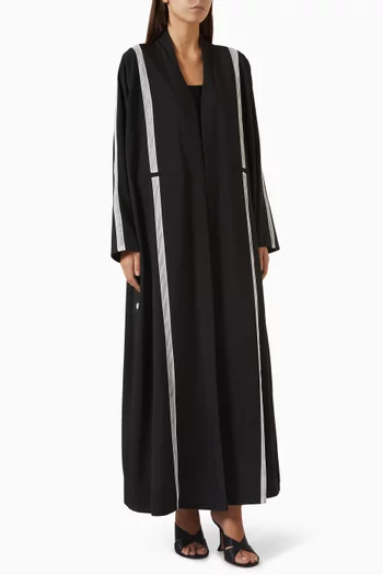 Line Abaya in Crepe