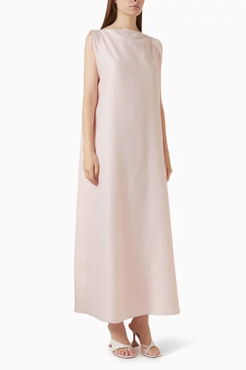 3-piece Set Abaya in Linen
