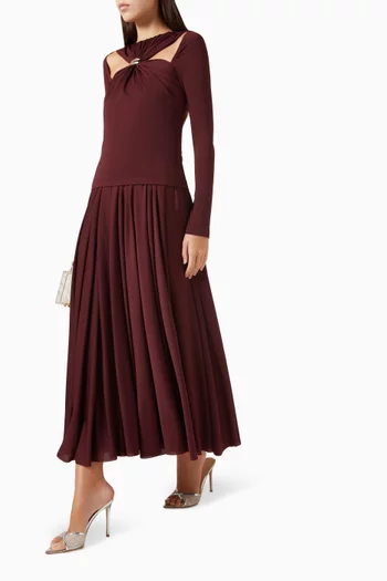 Clarielle Top & Skirt Set in Crepe-jersey