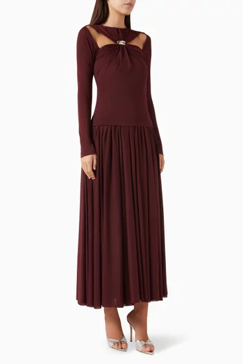 Clarielle Top & Skirt Set in Crepe-jersey