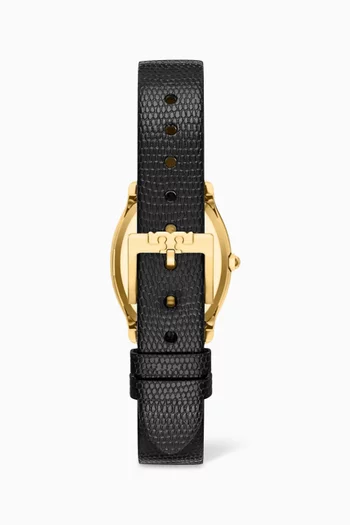 Small Eleanor Quartz Leather Watch, 23mm