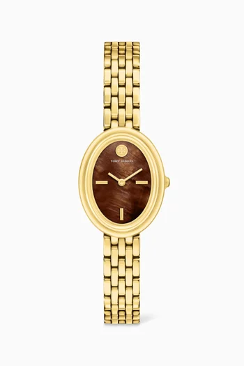 Oval Quartz  Watch, 22mm