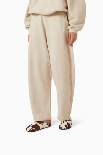 Flat Clogs in Cow Hair