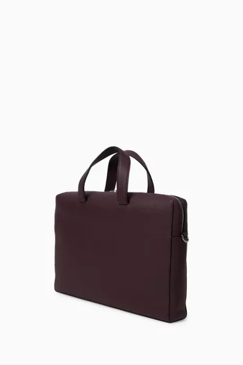 Double Zip Folio in Leather