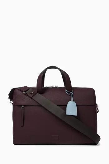 Double Zip Folio in Leather